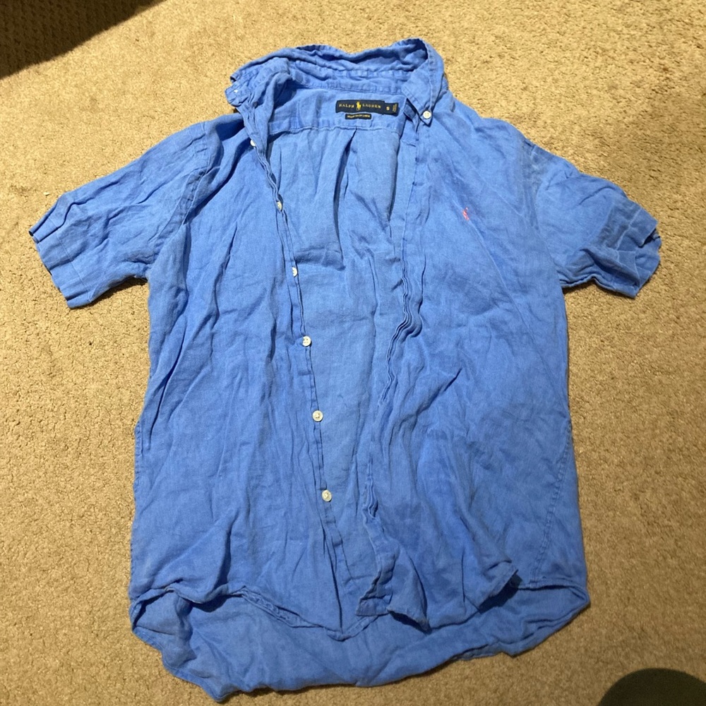 Ralph Lauren, small, blue button up